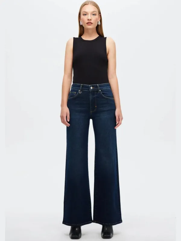 Eva wide jeans - dreamy blues sold by Brando
