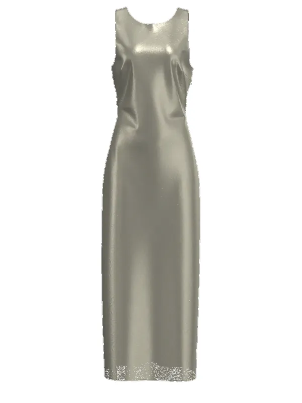 Selene cowl back kjole - vetiver sold by Brando