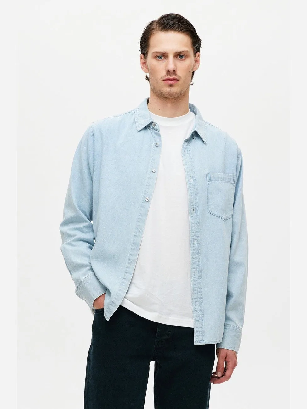 Curtis denim skjorte - light indigo sold by Brando product image thumbnail 3