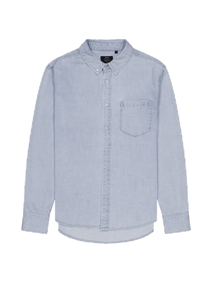 Curtis denim skjorte - light indigo sold by Brando