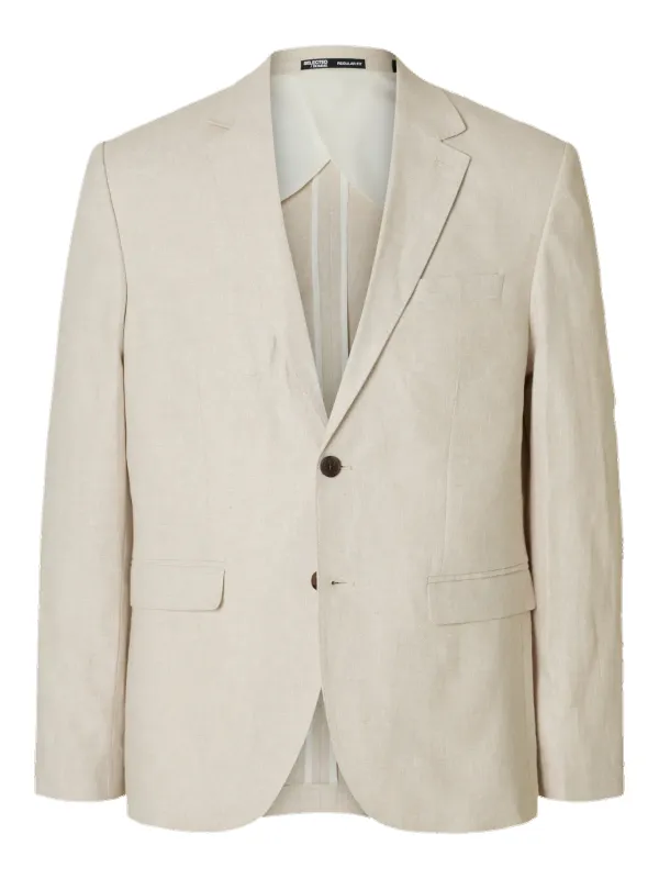 MALIK SUN LIN BLAZER - Oatmeal sold by Brando