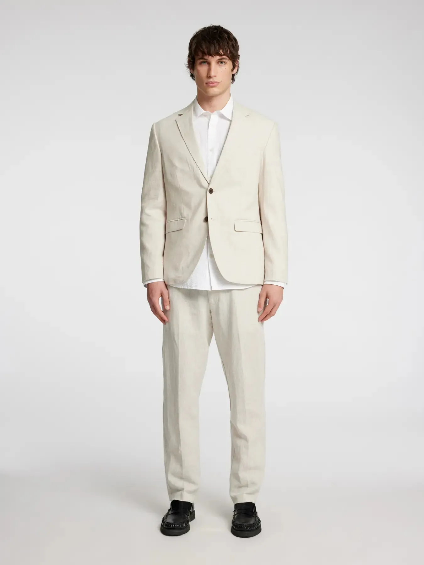 MALIK SUN LIN BLAZER - Oatmeal sold by Brando product image thumbnail 4