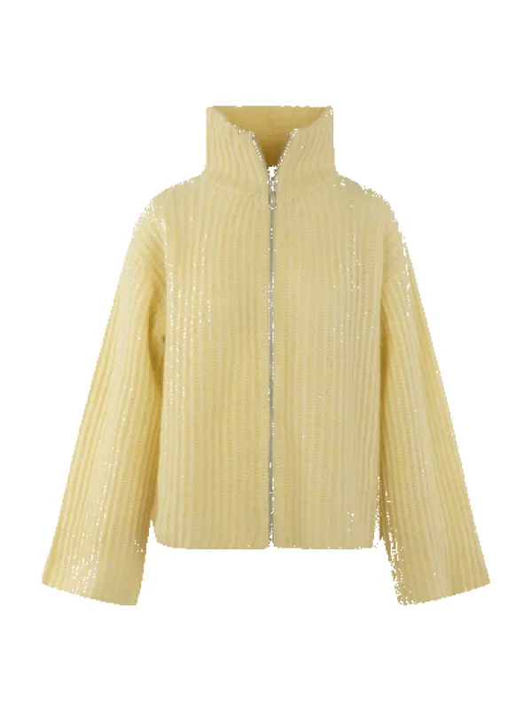 Majken cardigan - light yellow sold by Brando