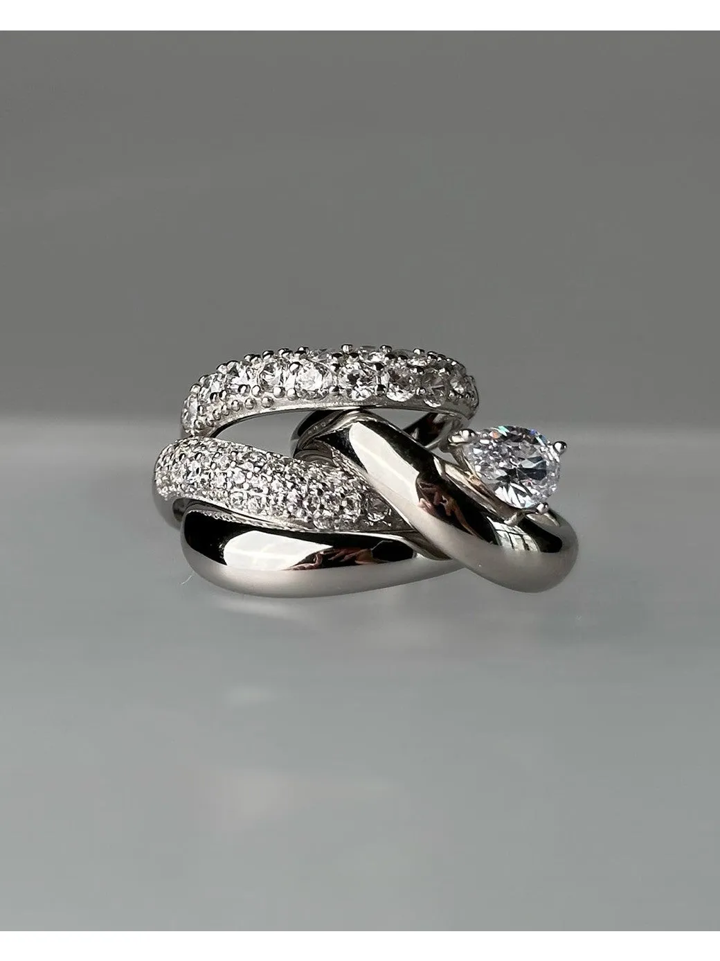 Wave pear ring - sølv sold by Brando product image thumbnail 3