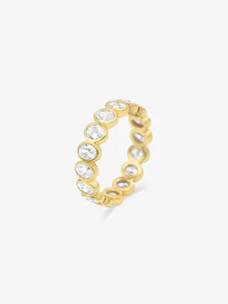 Diamond band ring oval - gold sold by Brando