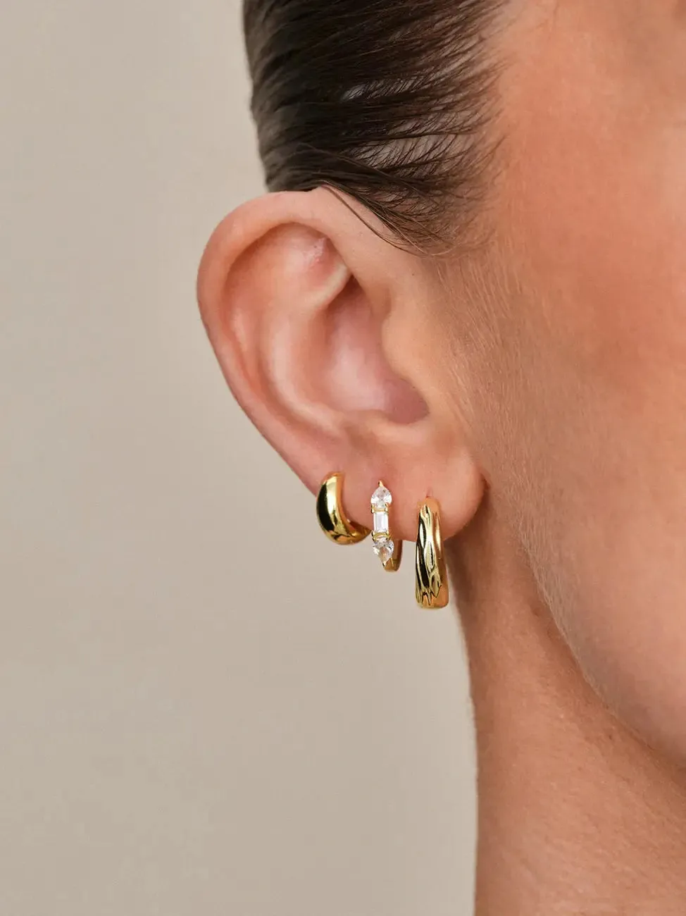 Cara hoops medium - gull sold by Brando product image thumbnail 3