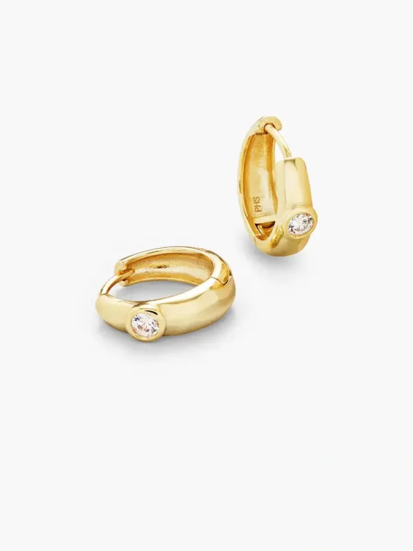 Dome hoops white medium - gull sold by Brando