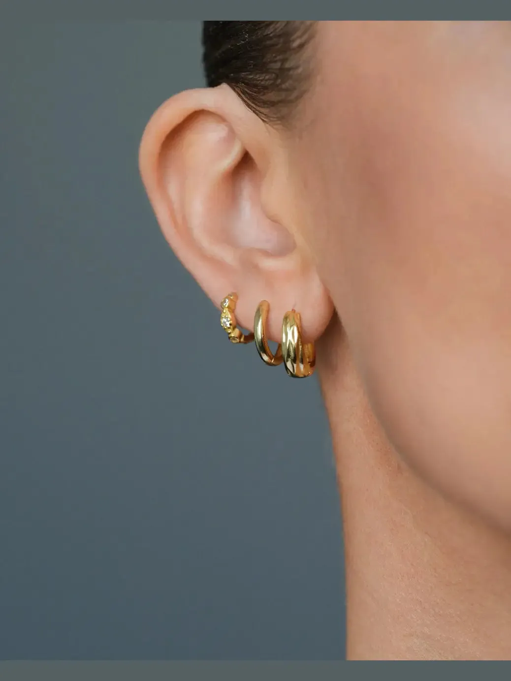 Classic hoops medium - gull sold by Brando product image thumbnail 2