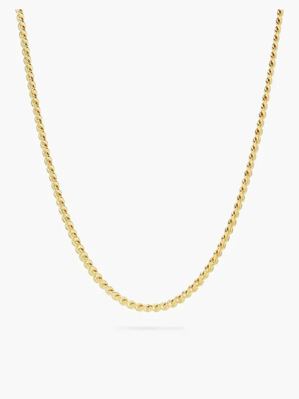 Curb halskjede - gull sold by Brando