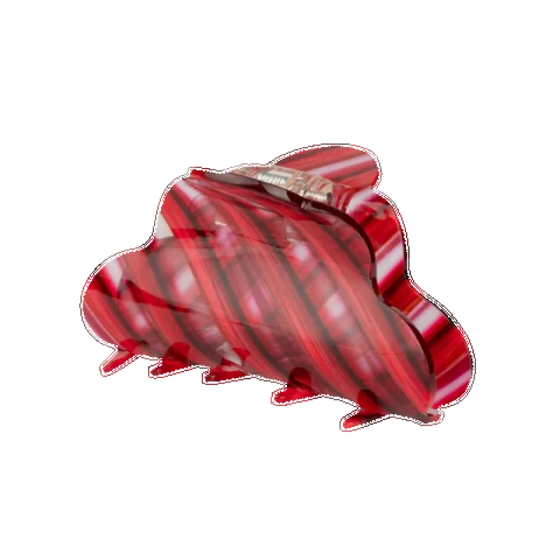 Lene Transparency Big Hårklype - Red sold by Brando