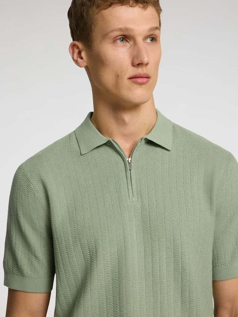 Cran half zip polo - iceberg green sold by Brando product image thumbnail 4