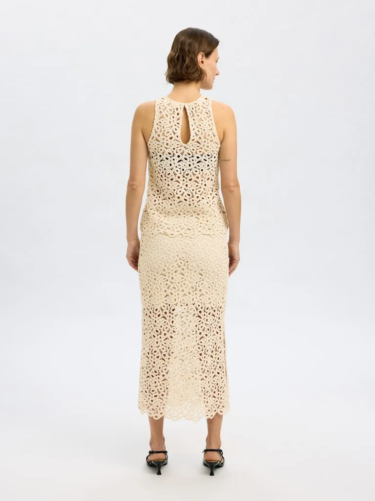 Alima midi crochet skjørt- sandshell sold by Brando product image thumbnail 3