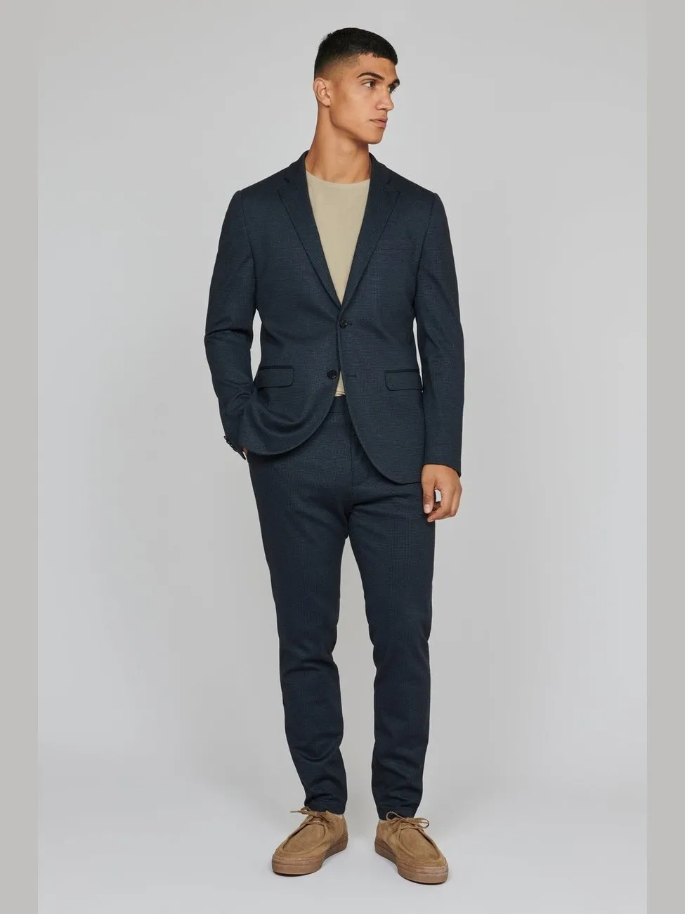 George jersey blazer - dark navy sold by Brando product image thumbnail 3