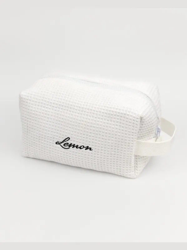 Lemon toalettmappe medium - hvit sold by Brando