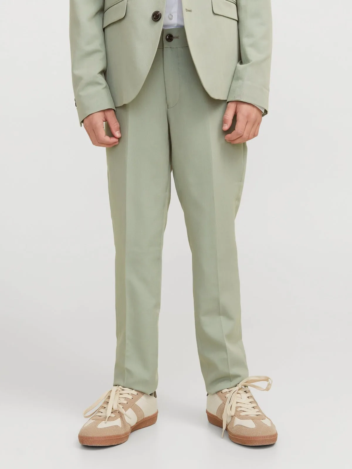 SOLAR Slim Dressbukse - Iceberg Green sold by Brando