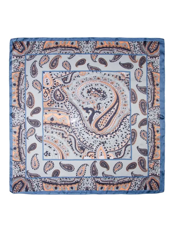 Skjerf paisley - blå sold by Brando