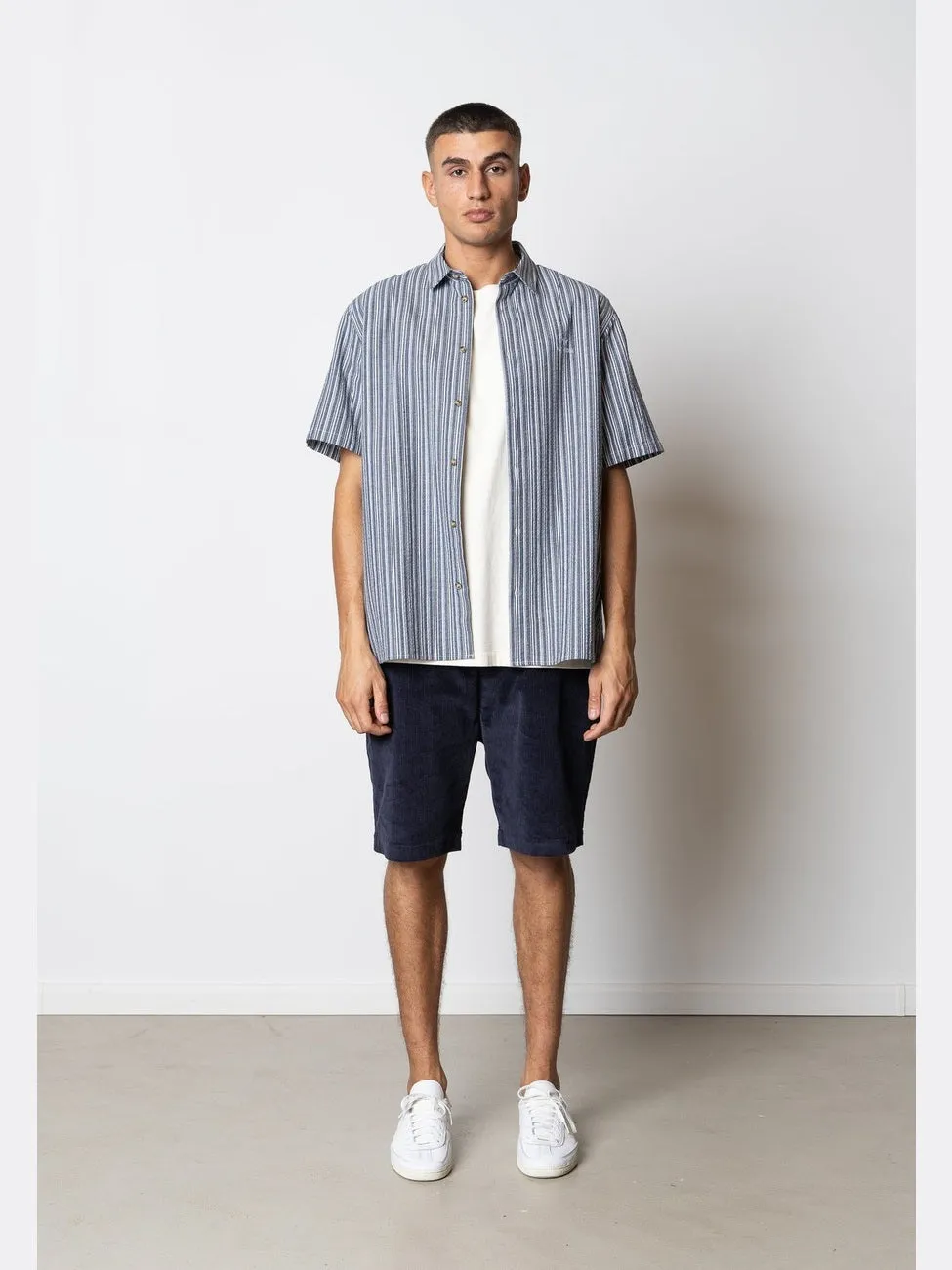 Fox corduroy shorts - Navy sold by Brando product image thumbnail 5