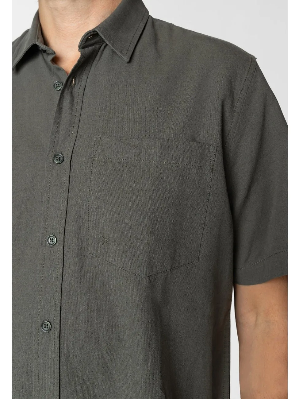 Luca shirt S/S - Army sold by Brando product image thumbnail 3