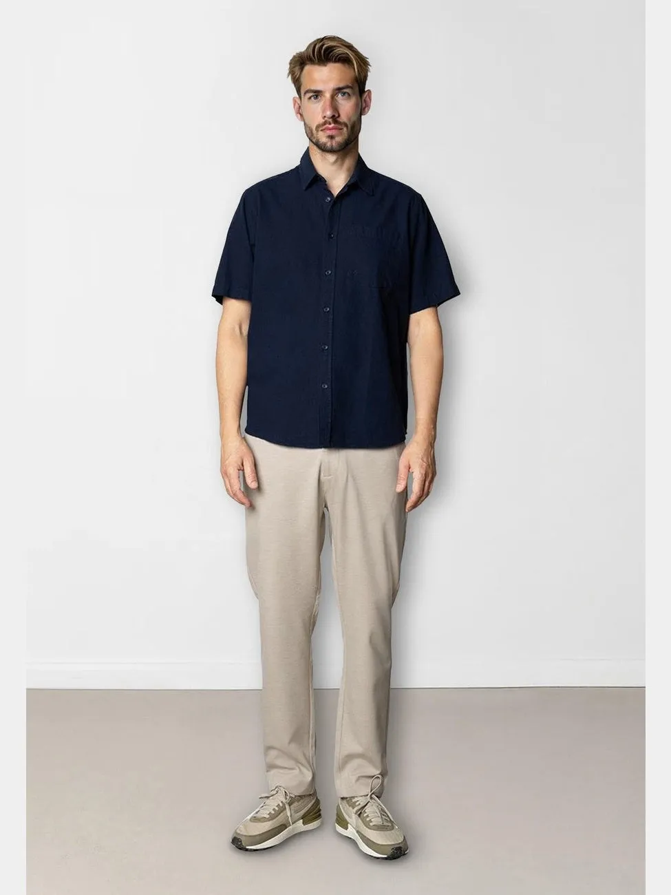 Luca shirt S/S - Navy sold by Brando product image thumbnail 3