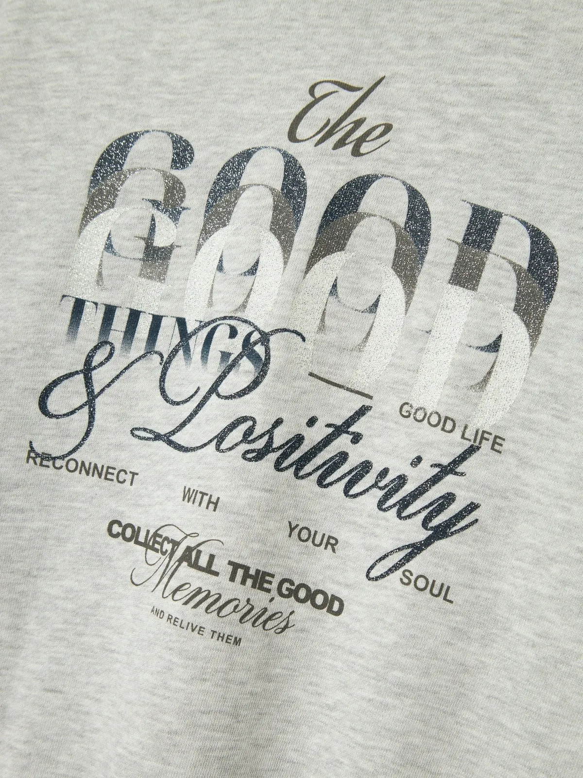 BOPPE SWEAT GENSER - Light Grey Melange sold by Brando product image thumbnail 2