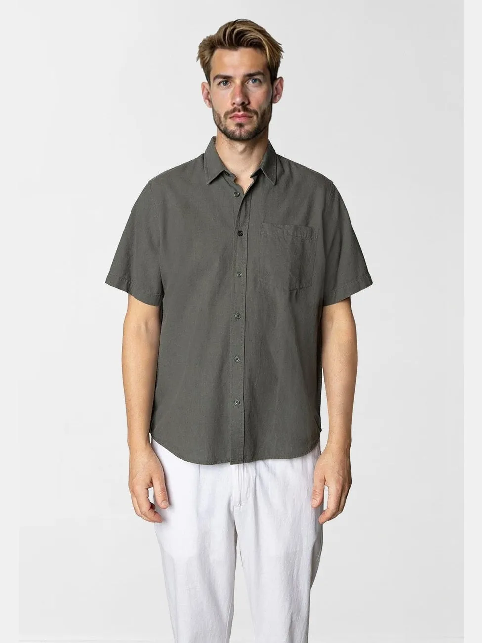 Luca shirt s/s - army sold by Brando