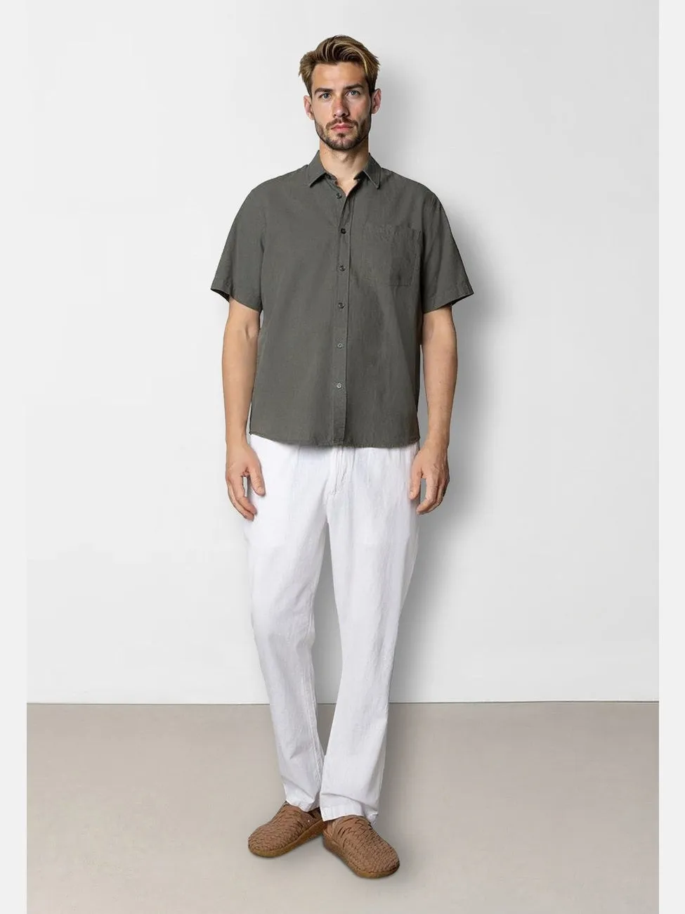 Luca shirt s/s - army sold by Brando product image thumbnail 2