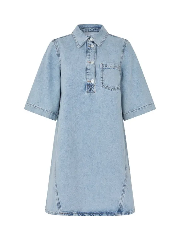 Khala denim kjole - vintage light blue sold by Brando