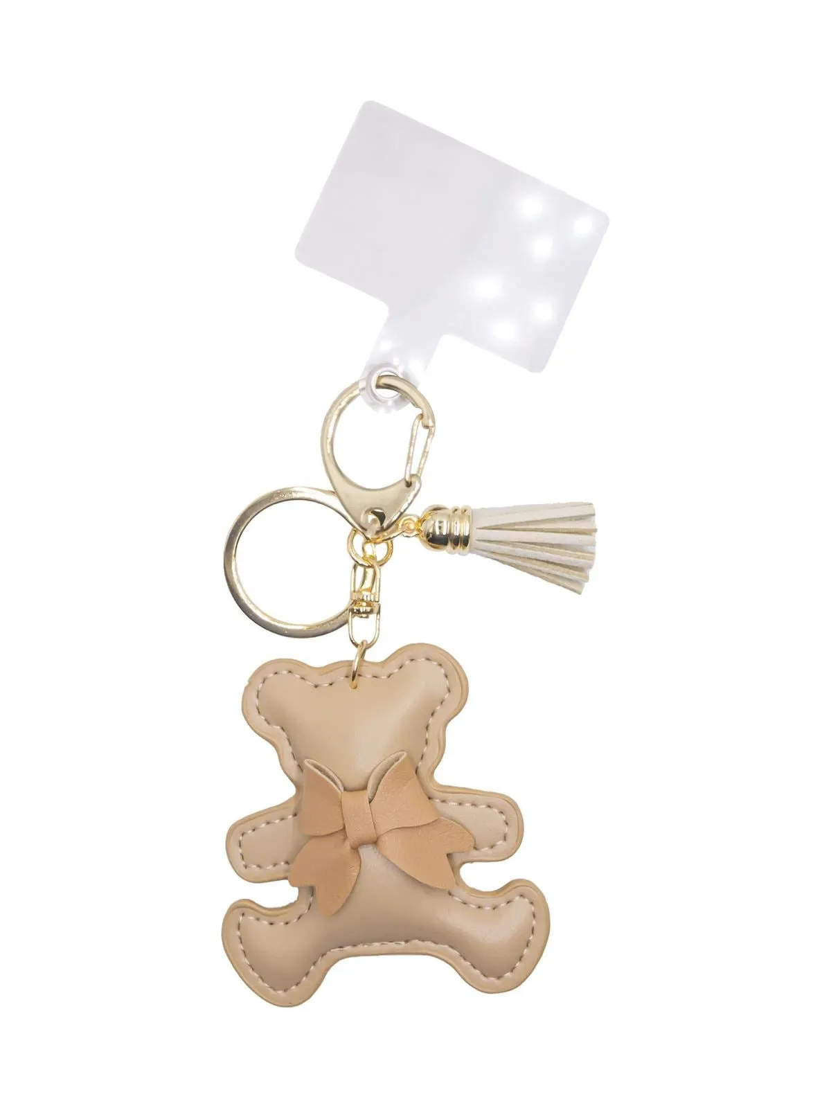 Veskepynt & nøkkelring bamse - beige sold by Brando