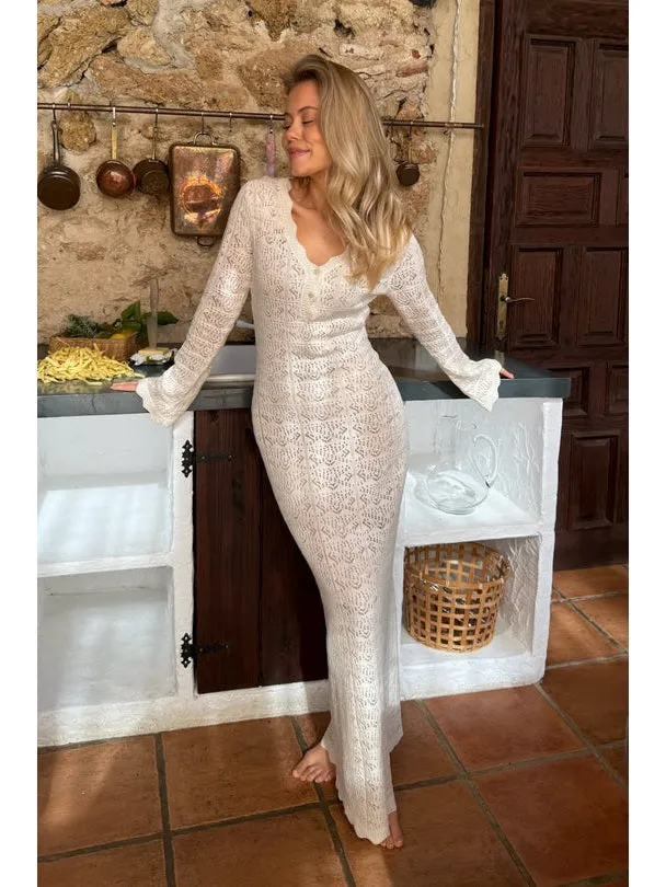 Dagmar maxi kjole - off white sold by Brando