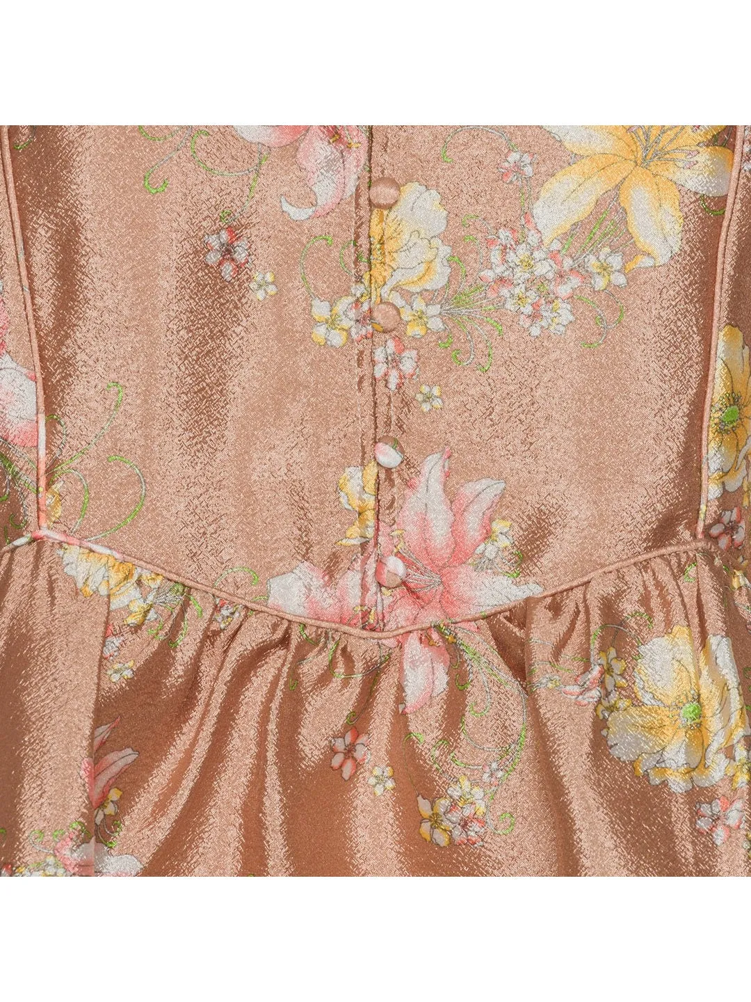 Nova bluse - deep pink with flowers sold by Brando product image thumbnail 5