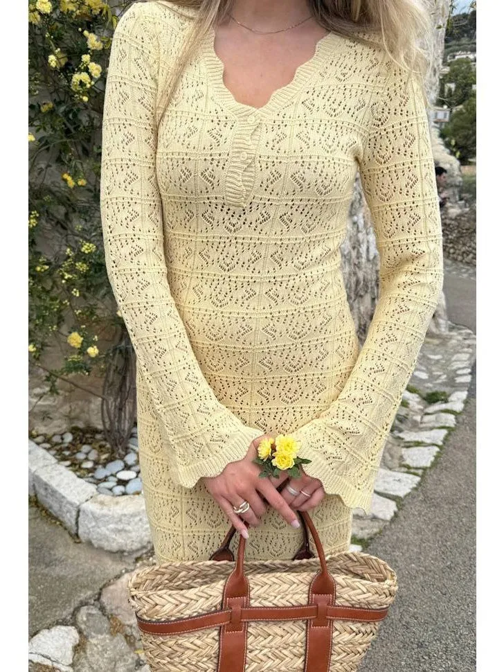 Dagmar maxi kjole - yellow sold by Brando product image thumbnail 4