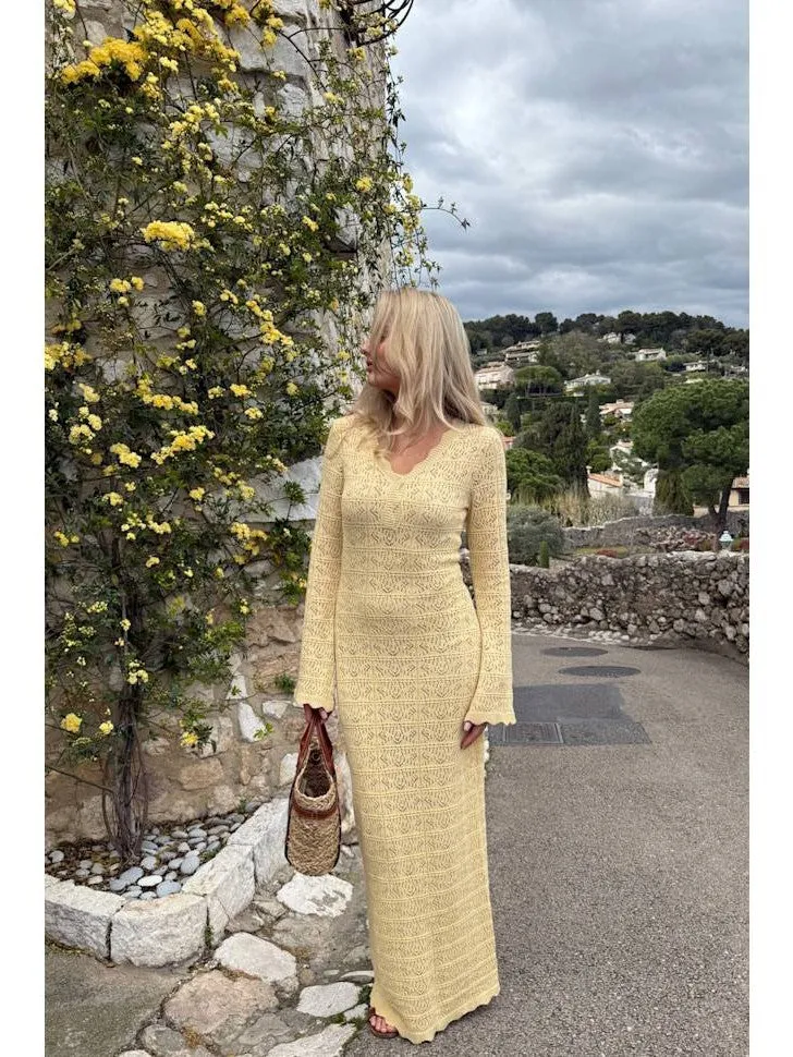 Dagmar maxi kjole - yellow sold by Brando product image thumbnail 3