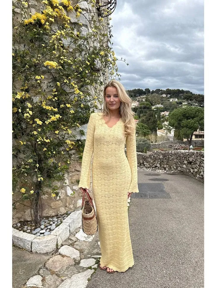 Dagmar maxi kjole - yellow sold by Brando product image thumbnail 2