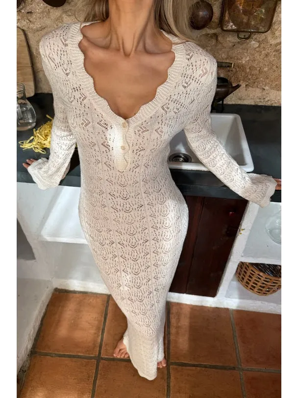 Dagmar maxi kjole - off white sold by Brando product image thumbnail 3