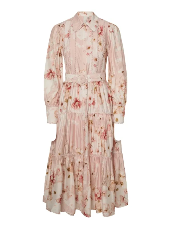 Billa lang kjole - chintz rose sold by Brando