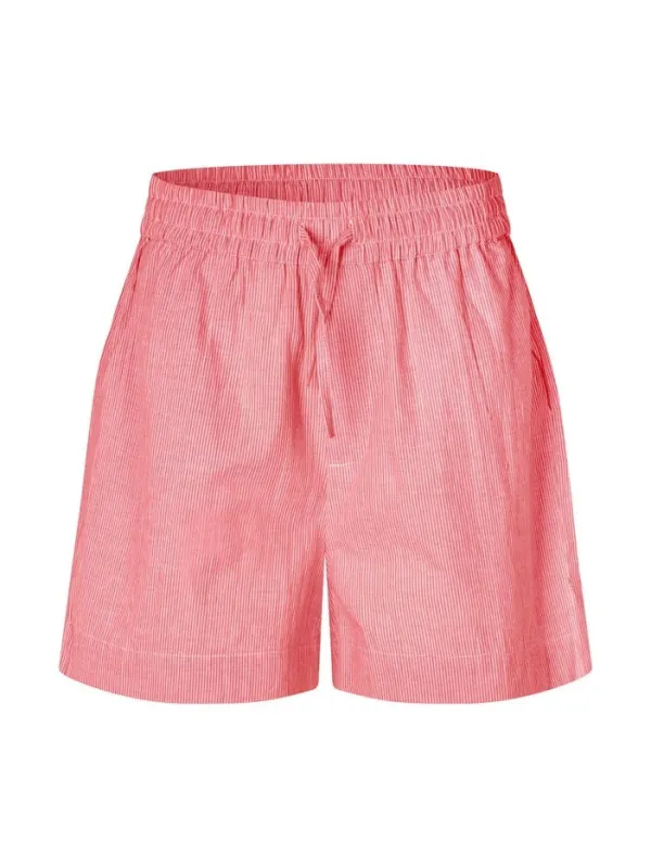 Meris shorts- pink red stripe sold by Brando