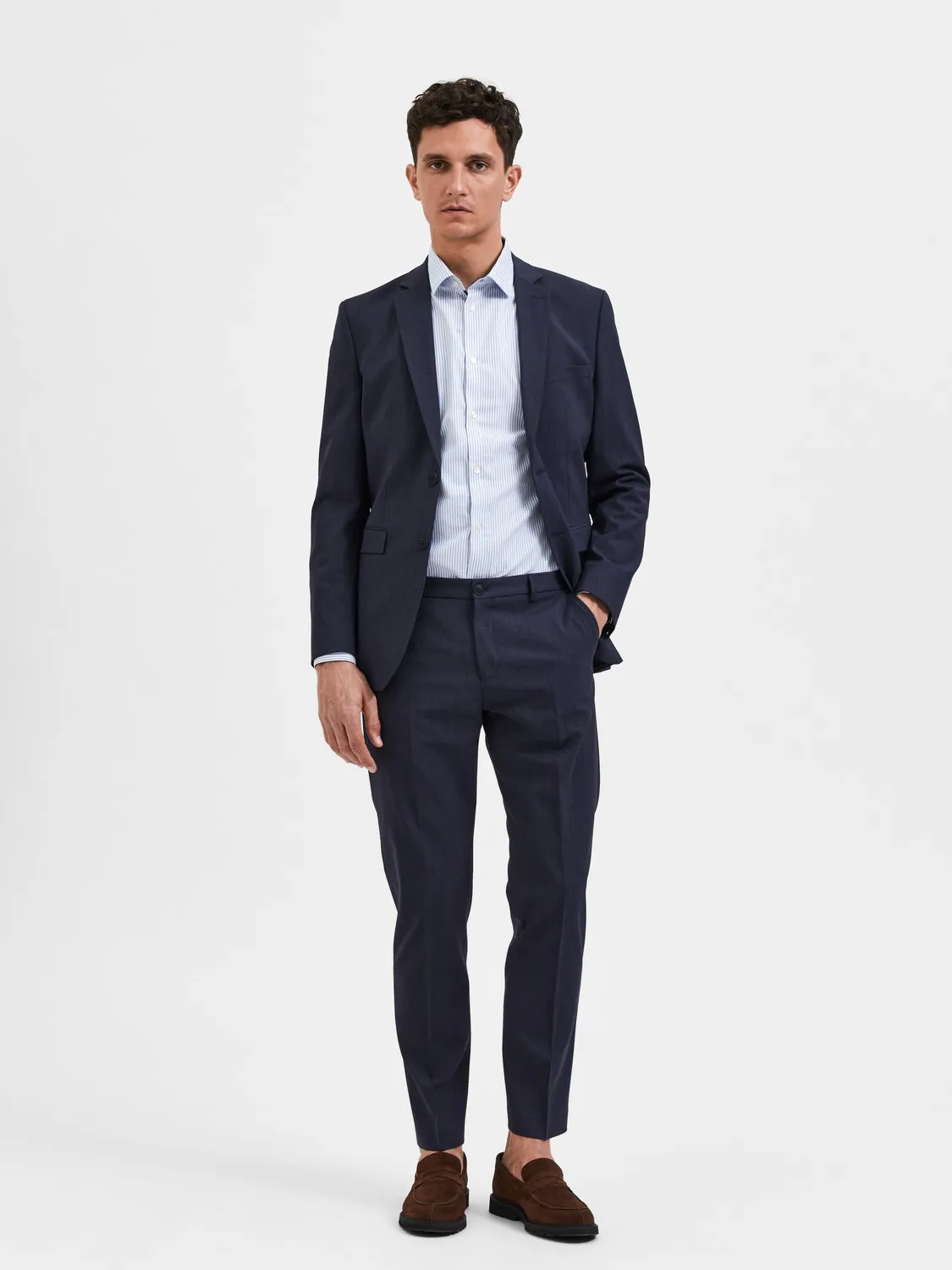 SLIM ELON FLEX Bukse - Dark Blue sold by Brando product image thumbnail 2