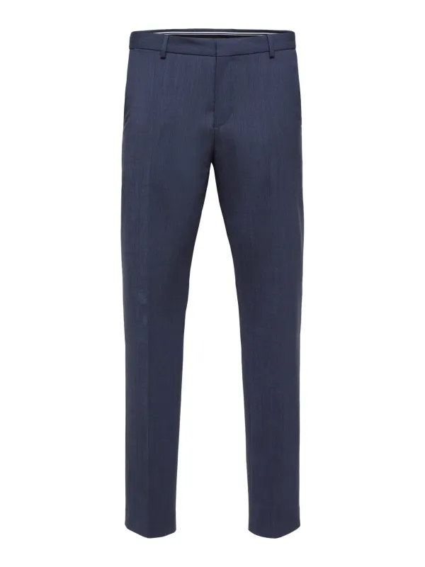 SLIM ELON FLEX Bukse - Dark Blue sold by Brando