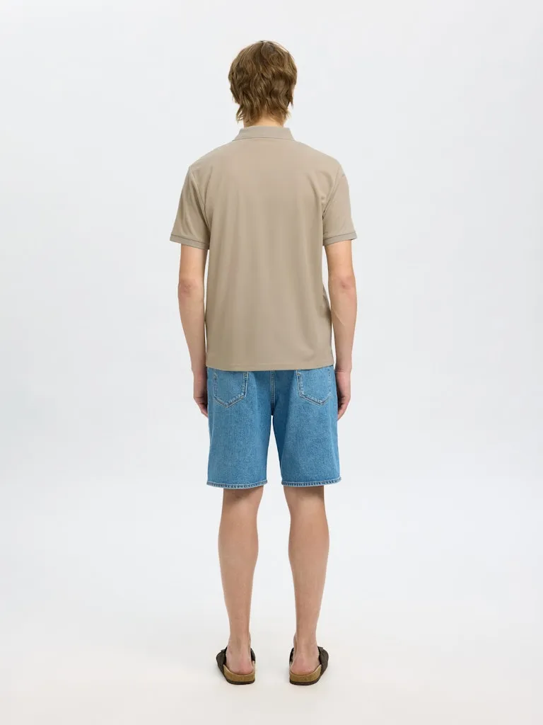 FAVE BUTTON POLO - Oatmeal sold by Brando product image thumbnail 3