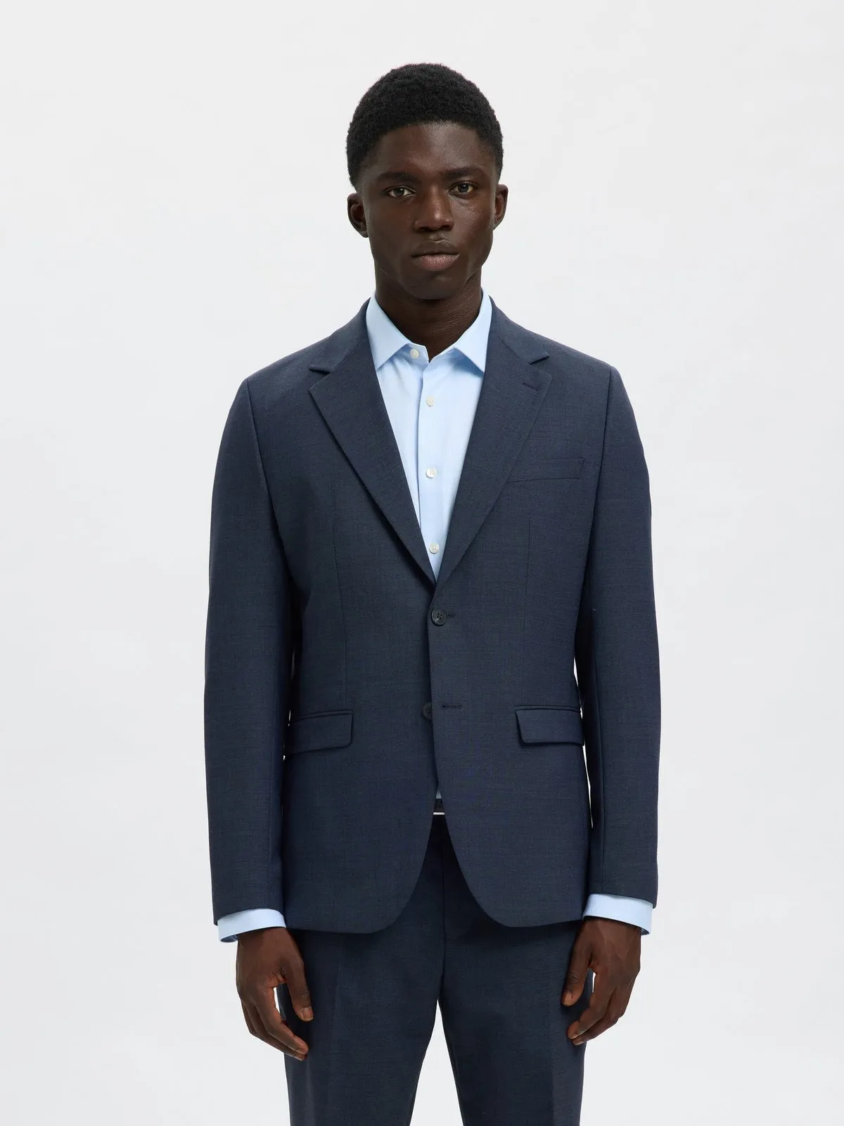 SLIM THEO ULL BLAZER - Sky Captain sold by Brando product image thumbnail 2