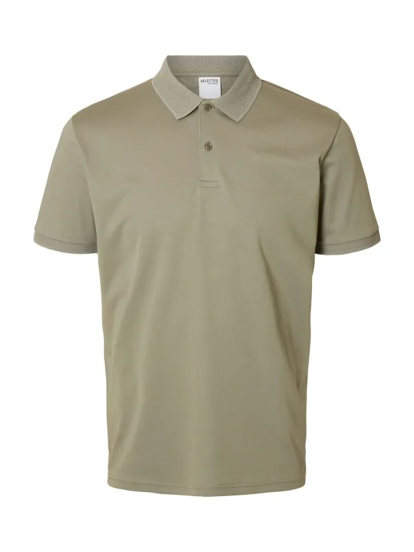Fave button polo - vetiver sold by Brando