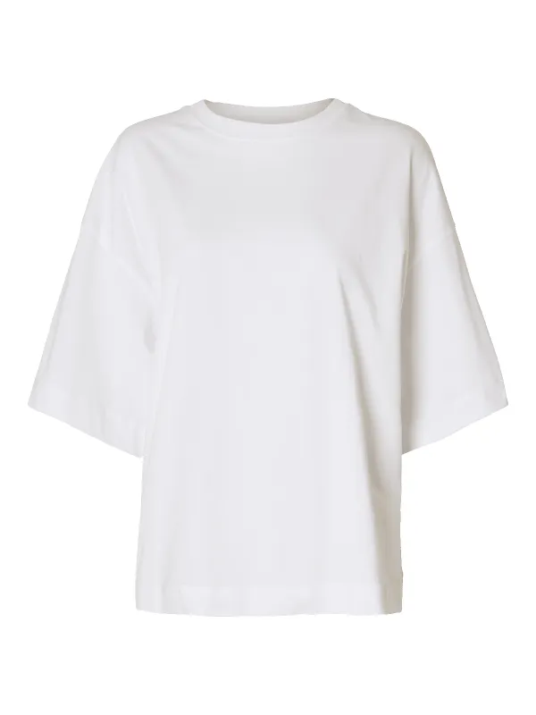Colwoman oversized t-skjorte - bright white sold by Brando
