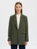 Rita relaxed blazer - deep depths sold by Brando