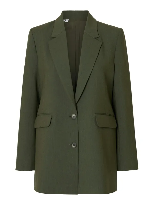 Rita relaxed blazer - deep depths sold by Brando