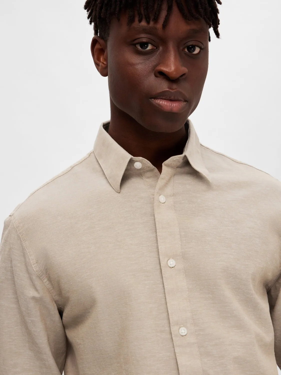 Regnew linskjorte - kelp sold by Brando product image thumbnail 5