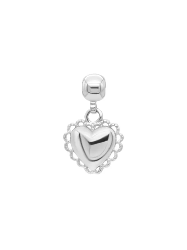 Heart charm - silver sold by Brando