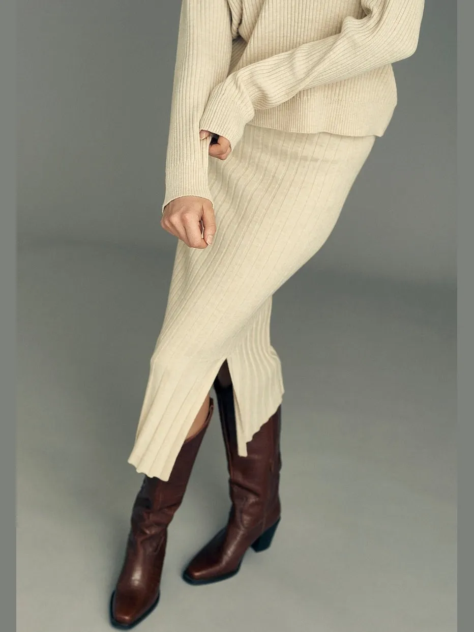 Felicity skjørt - light sand sold by Brando product image thumbnail 3