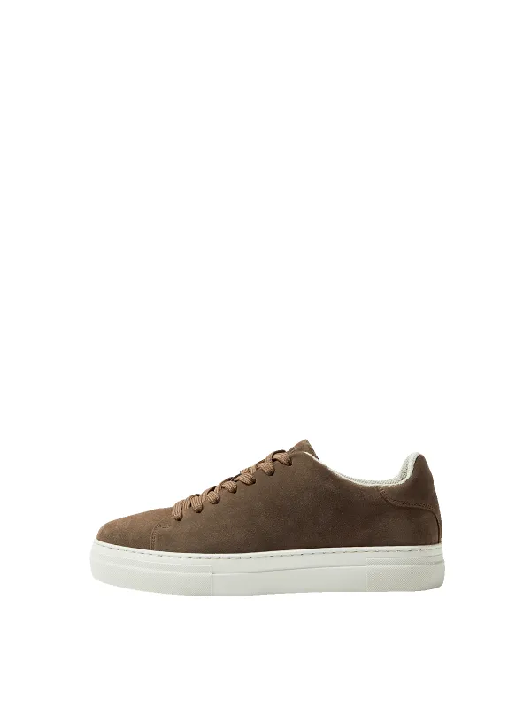 DAVID CHUNKY SUEDE SNEAKER - Almondine sold by Brando