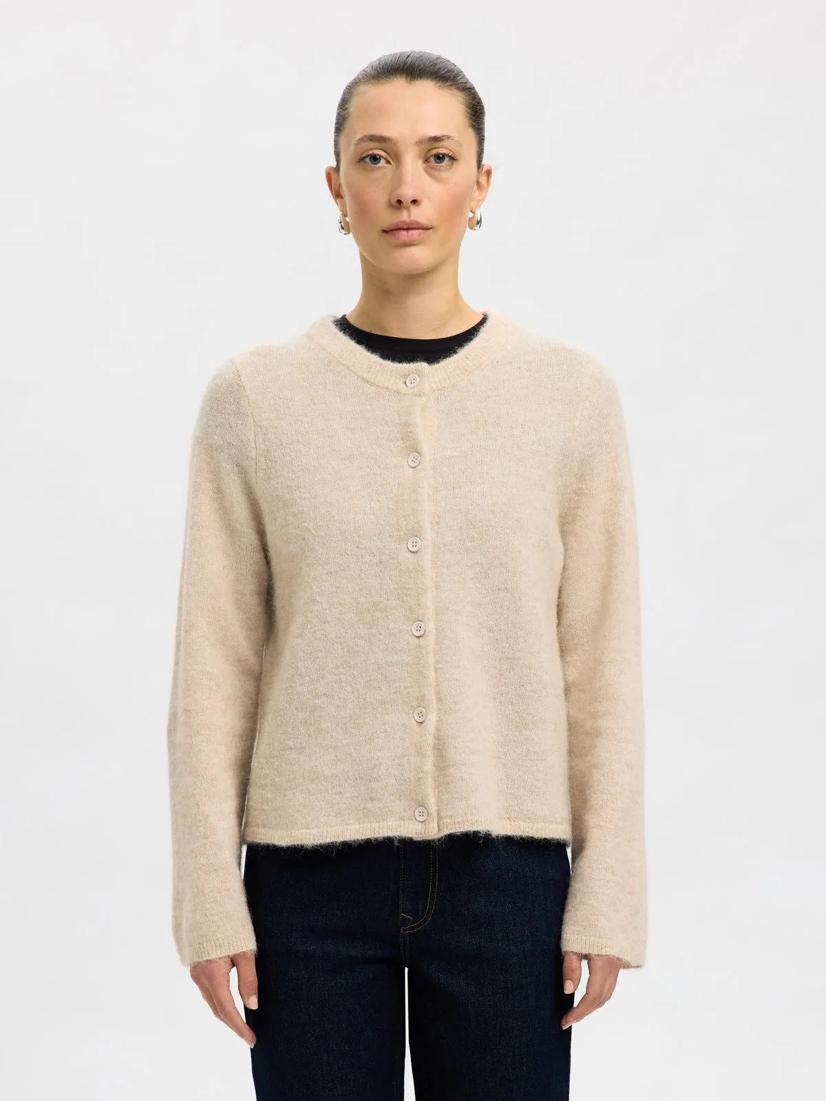 LULU NEW KNIT CARDIGAN - Birch sold by Brando product image thumbnail 2