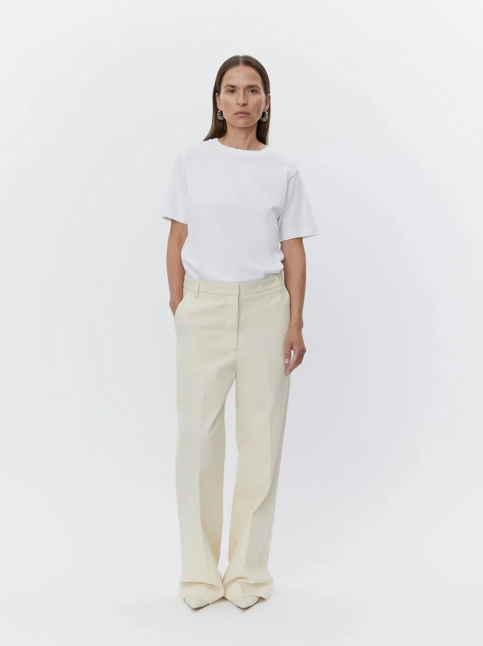 Drew t-skjorte - bright white sold by Brando product image thumbnail 2